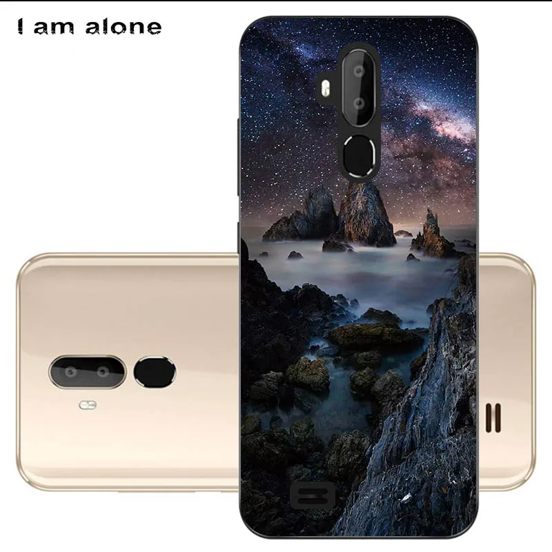 Чехлы для телефонов I am alone для Oukitel C12 Pro, 6,18 дюймов, модные чехлы из мягкого ТПУ для мобильных телефонов с цветочным рисунком для Oukitel C12 Pro - Цвет: Black TPU U30