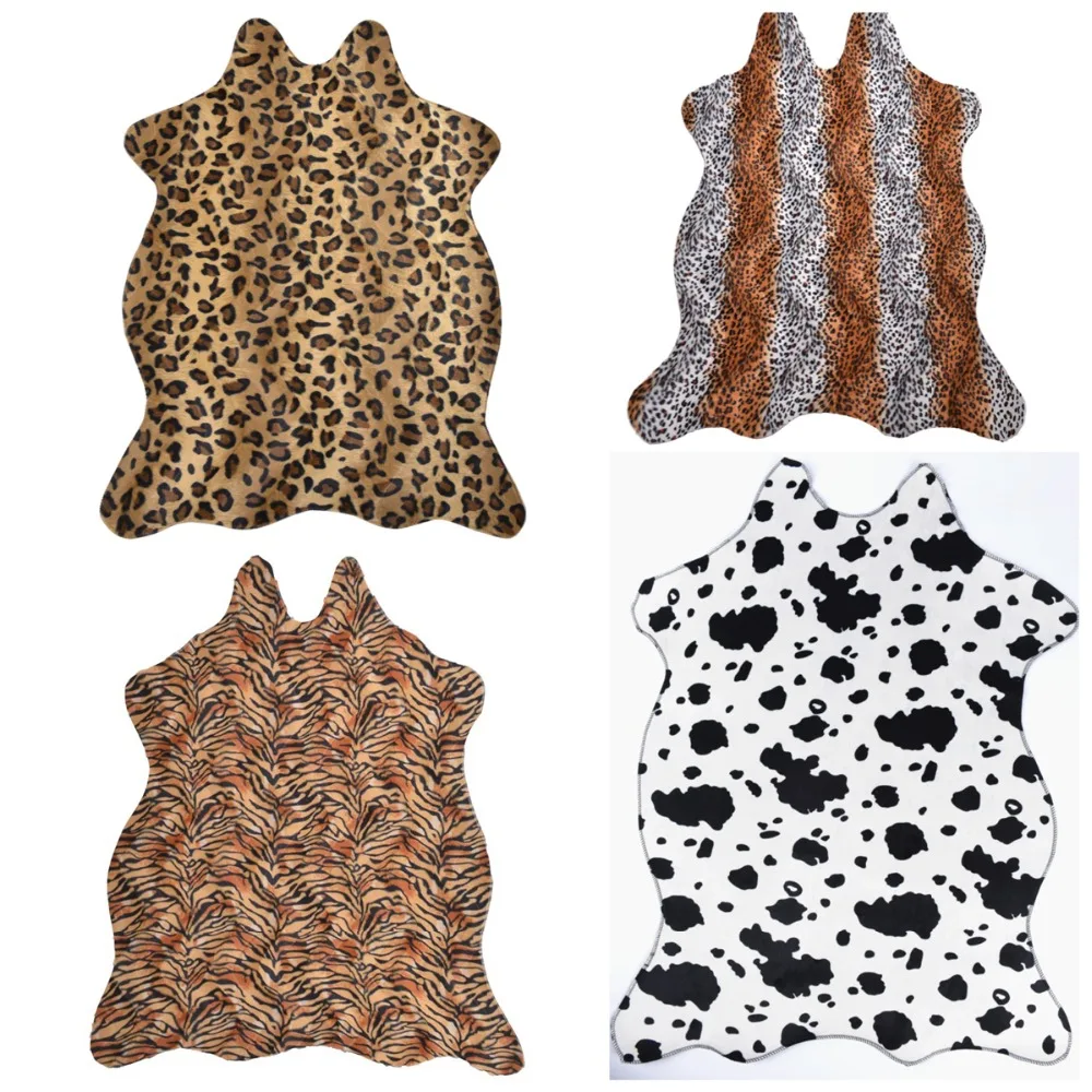 MUZZI Зебра Корова Leopard Жираф Тигр печатных ковры коровьей искусственной кожи и для дома гостиная