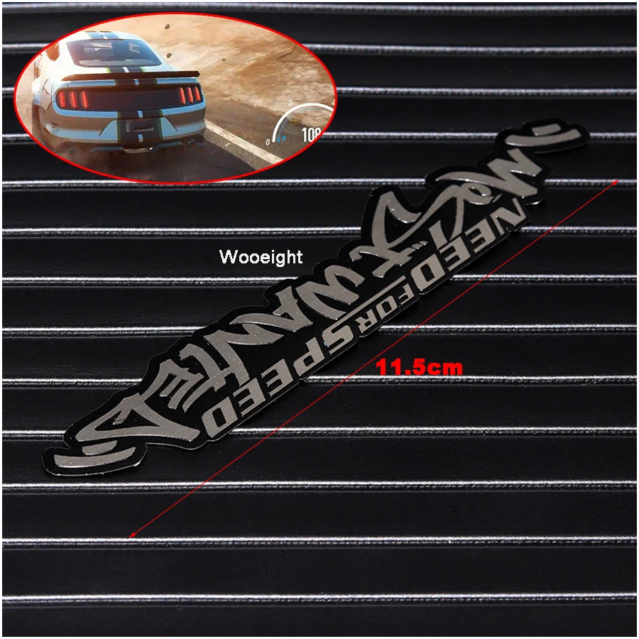 

Wooeight Stainless Steel NEED FOR SPEED Most Wanted Vinyl Car Sticker Reflective Decals Universal For Auto Cars For Audi BMW VW