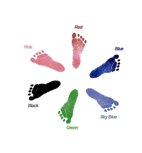 Нетоксичный отпечаток руки ребенка отпечаток ноги отпечаток набор Детские сувениры литье новорожденный штемпельная подушка для