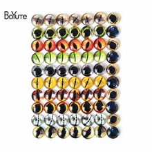 BoYuTe 70 шт Круглый 10 мм кабошон глаз изображения микс стеклянный камень Кабошон Diy аксессуары Запчасти