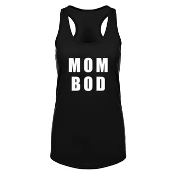 

Womens Funny Mom Bod Fitness Workout Racerback Tank Tops