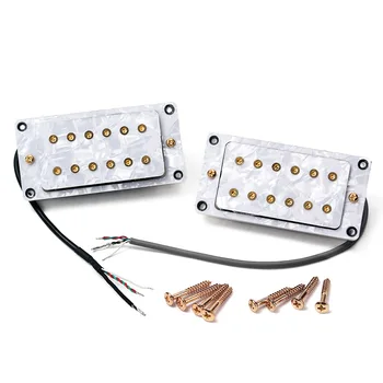 

New 2 Pcs Electric Guitar Humbucker Pickup with Screw Wrench Musical Instrument Accessories LMH66