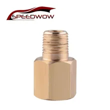 SPEEDWOW Oil Pressure Adapter Professional Parts 1/8-27 NPT Female To 1/8 BSPT Male Oil Pressure Gauge Adapter Brass SPEEDWOW Oil Pressure Adapter Professional Parts 1/8-27 NPT Female To 1/8 BSPT Male Oil Pressure Gauge Adapter Brass