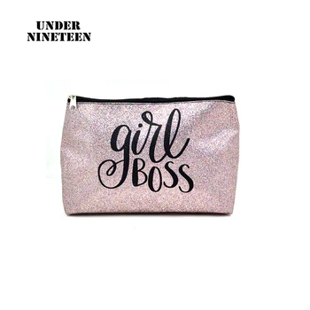 

Under Nineteen Large size Glitter Makeup Bags Large Capacity Cosmetic Bags Glitter Toiletry Bag Glitter organizer Pouch