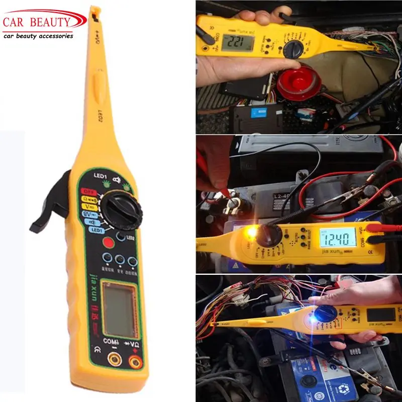 

Multi-function Auto Circuit Tester Multimeter Lamp Car Repair Automotive Electrical Multimeter Professional Probe Tester Meter