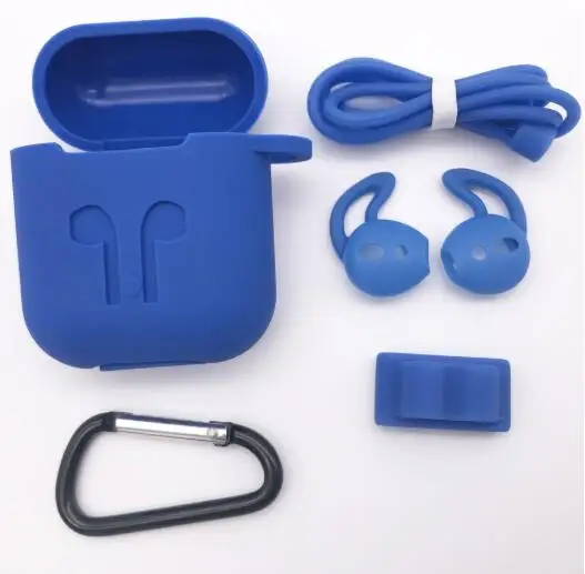 5Pcs/Set Silicone Wireless Bluetooth Earphones Case For Airpods Apple i10 i30 TWS Earbud Earphone accessories Protective Cover