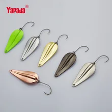 

YAPADA Spoon021 Pearl 2.5g/3.5g/5g Multicolor BKK Hook 30-33-38mm 6piece/lot Metal Spoon Fishing Lures