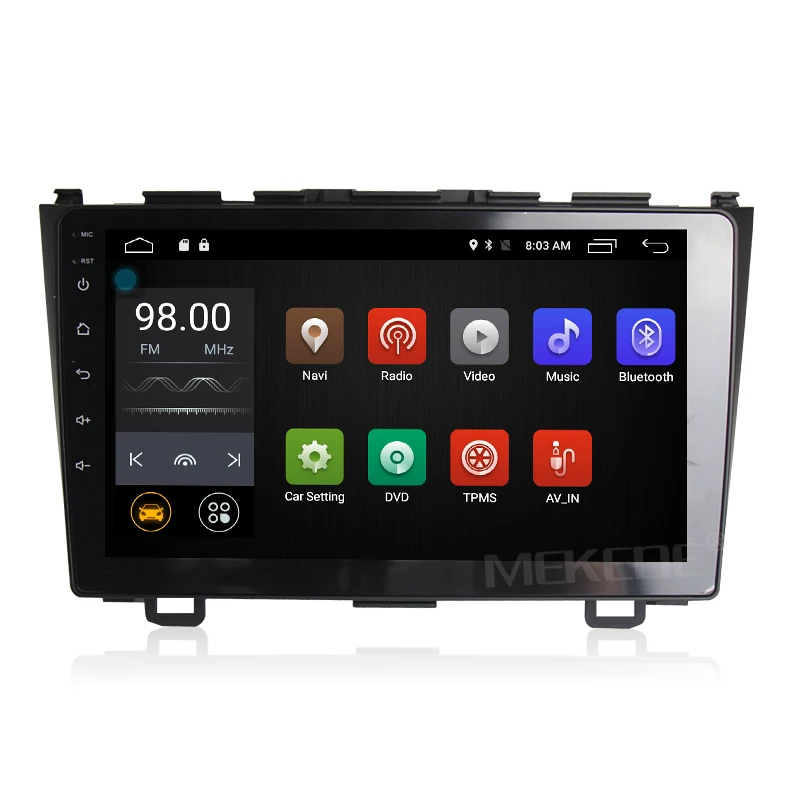 Perfect MEKEDE free shipping 2GRAM 1 Din Android 7.1 GPS Car Radio 9inch for Honda/CRV  CR-V 2007-2011 Radio Car Stereo 4G LTE RDS 4