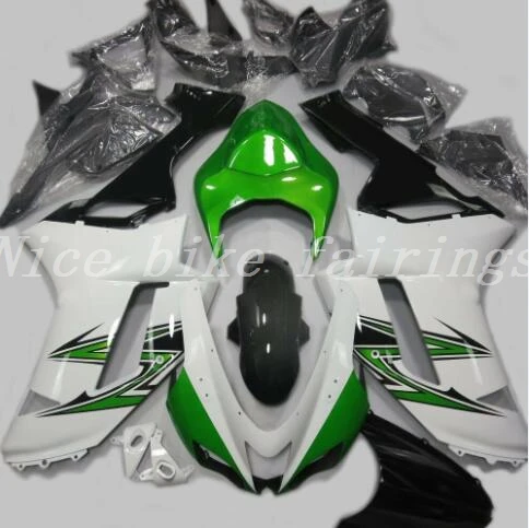 3 подарка Новые Abs Обтекатели для мотоцикла комплект подходит для kawasaki Ninja ZX6R 636 2007 2008 07 08 6R bodyкузов на заказ белый зеленый