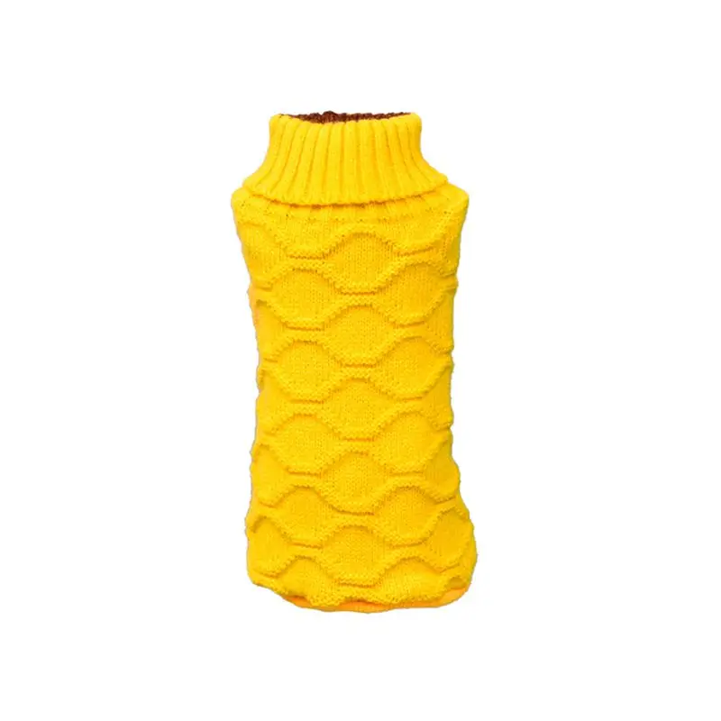 Warm Dog Sweater Turtle Neck High Quality Casual Knitting Dog Clothes Classic Jumper Clothes