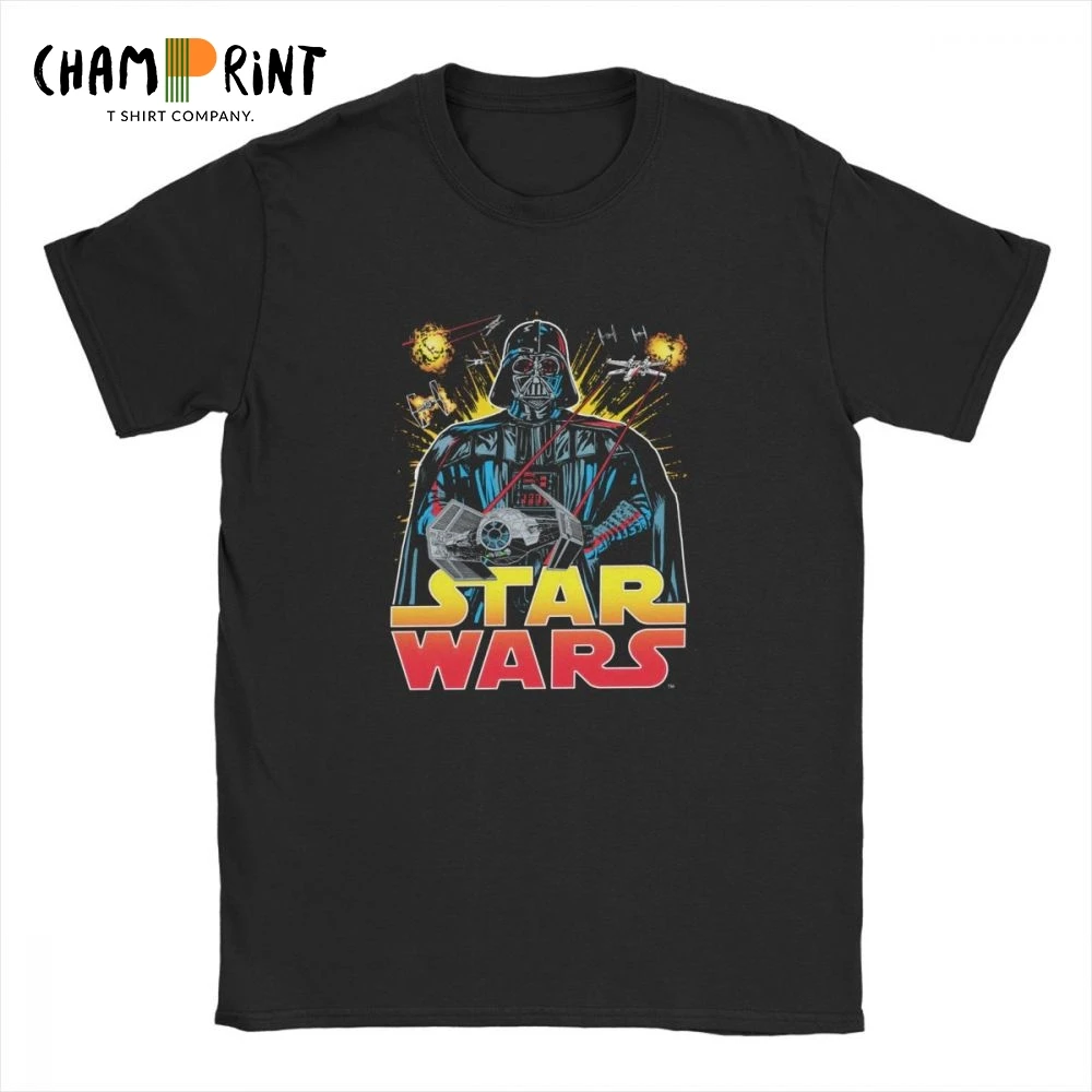 

Empire Falling Star Wars T Shirt Men Tops Short Sleeve Casual T-Shirt O Neck Pure Cotton Tees Plus Size 4XL 5XL