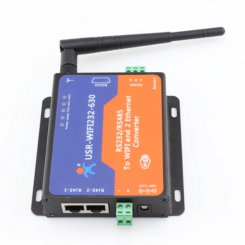 

USR-WIFI232-630 Modbus Gateway Converters Wireless 802.11 WiFi To Serial Ethernet Converters Support Power Supply ESD Protection