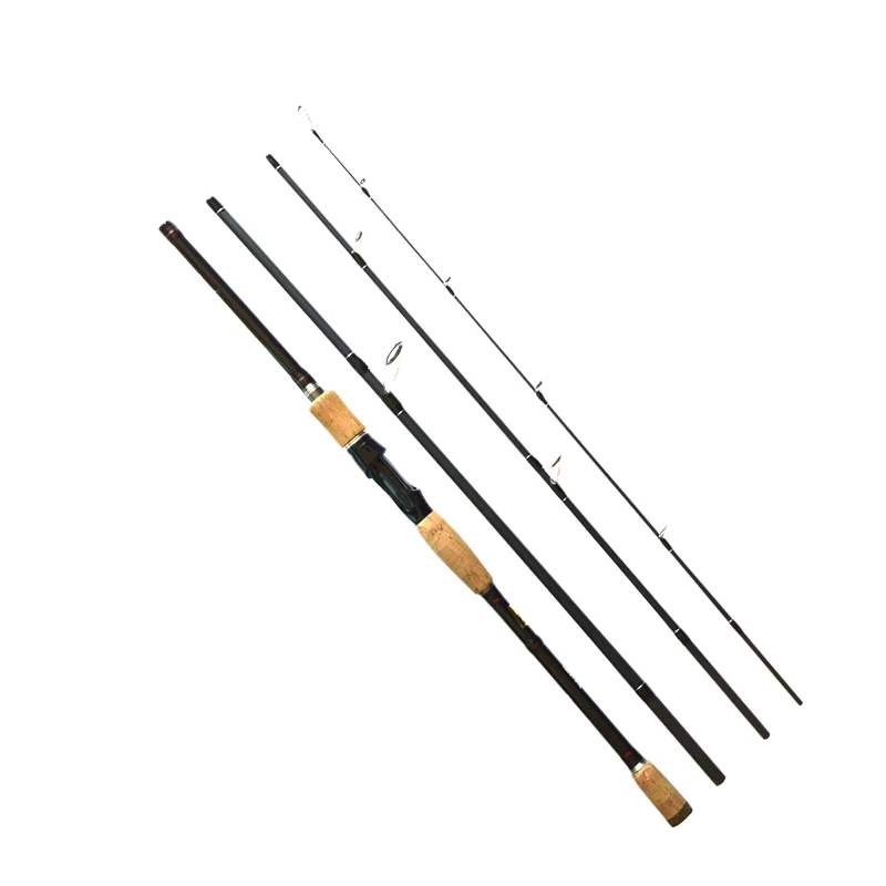 

PALAEMON High Quality Carbon Spinning Fishing Rod 2.1m 2.4m Fast Action Fishing Spinning Rod 4 Sections Portable Fishing Rod