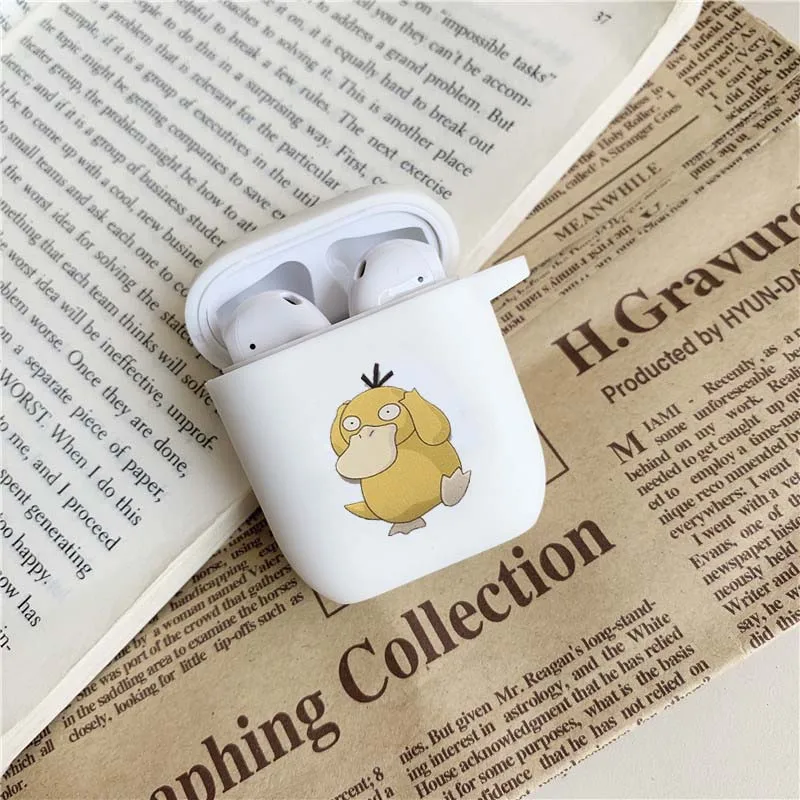 Модный мультяшный чехол для Apple, аксессуары для Airpods, Bluetooth наушники, чехол для Airpods, защитный чехол, наушники, жесткие чехлы - Цвет: 020 (Soft)