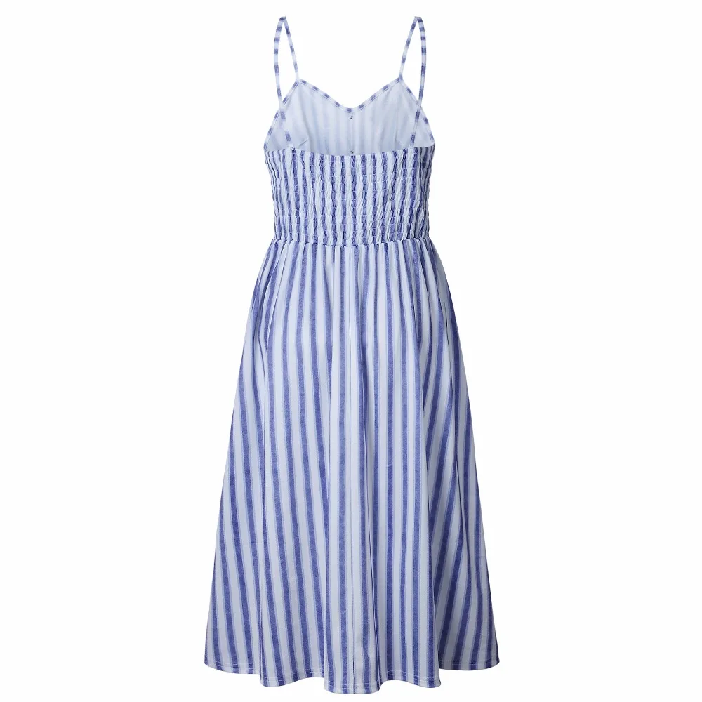 Summer Dress Women Off Shoulder Strap Bohemian Sundress Female Sleeveless Pocket Red White Vintage Sexy Beach Dress Vestido 2020
