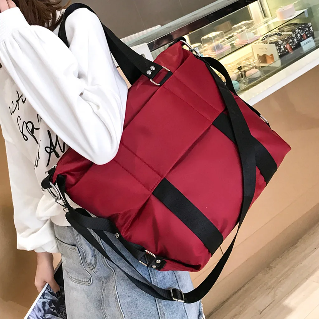 Женская водонепроницаемая нейлоновая сумка-мессенджер, модная простая винтажная сумка-хобо, женская сумка на одно плечо, сумка-мессенджер