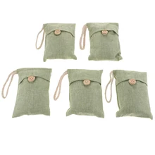 Упаковка из 10 шт. x 100g угольный Дезодоратор Нейтрализатор Запаха дома автомобиля бамбуковые органические активированного угля для очистки воздуха Освежитель Воздуха сумки повесить