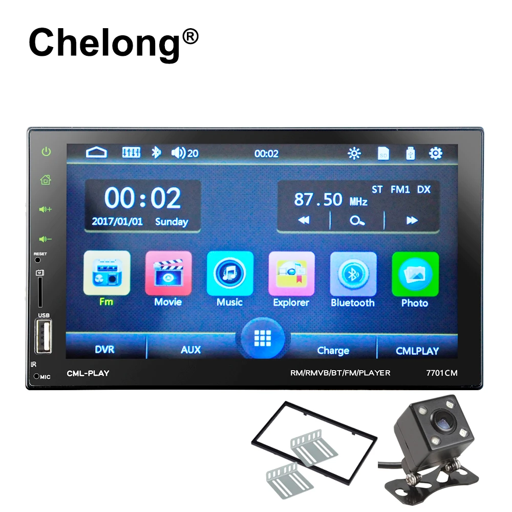 

2 din car radio Audio 7" MP5 Player 1024*600 Touch Screen Mirror Android Bluetooth Multimedia USB/SD 2din Autoradio Car Video