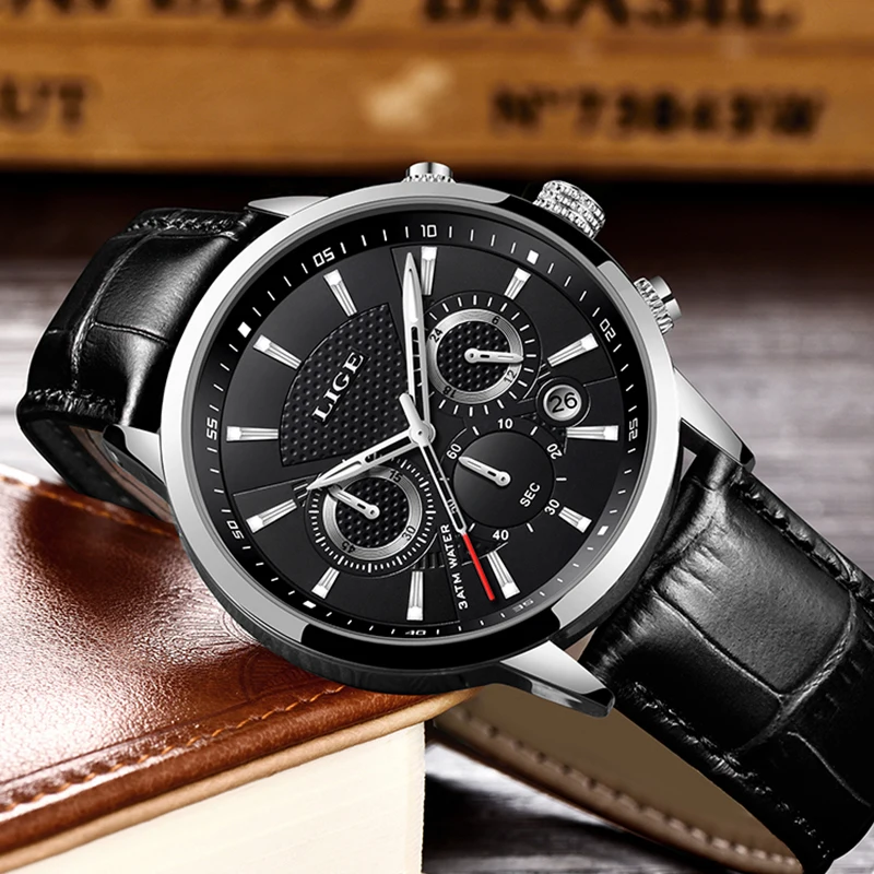 2019 Gift Top Brand Luxury LIGE NEW Fashion Leather Watch Men Watches Casual Date Business Quartz watches Men Clock Montre Homme 2019 Gift Top Brand Luxury LIGE NEW Fashion Leather Watch Men Watches Casual Date Business Quartz watches Men Clock Montre Homme