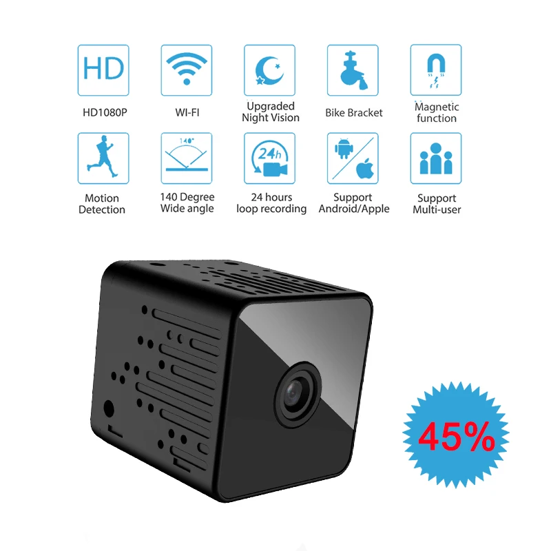 Мини камера Meichun Wi Fi 1080 P микро ночное видение обнаружение движения Домашняя