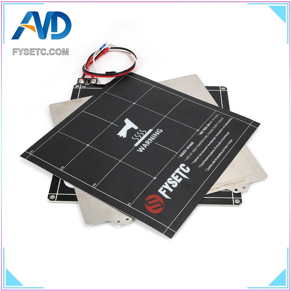 220*220 مللي متر 3D طابعة MK3 المغناطيسي ساخنة السرير 24 V الأسلاك الثرمستور كيت مع لوح فولاذي ل MK3 اندر 5 3D طابعة أجزاء