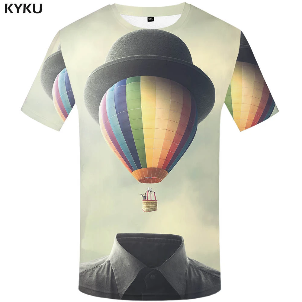 Aliexpress.com : Buy KYKU Hot Air Balloon T shirt