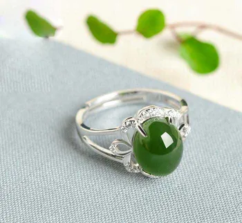 

fine jewelry 100% Jade Green Multicolor Jadeite laboratory-created 925 Silver Hook