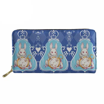 

Noisydesigns PU Leather Women Wallet Dreams of Wonderland Print Cluth Money Phone Purse Card Holder Female Change Coin Pocket
