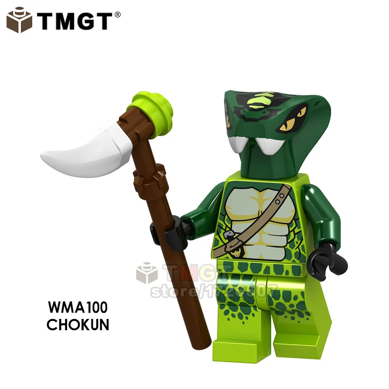 20 шт. Akita строительные блоки Char Archer Warrior GARMADON Swordsman Zane сборные Кирпичи игрушки для детей Подарки GA123-130 - Цвет: A100