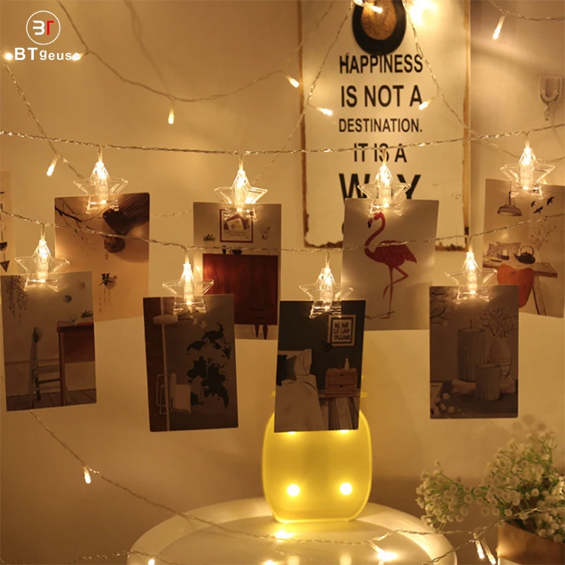 BTgeuse 2M 3M 4M LED Photo Card Clip Star Fairy String Lights Battery Powered for Christmas Anniversary and Valentine's Day BTgeuse 2M 3M 4M LED Photo Card Clip Star Fairy String Lights Battery Powered for Christmas Anniversary and Valentine's Day