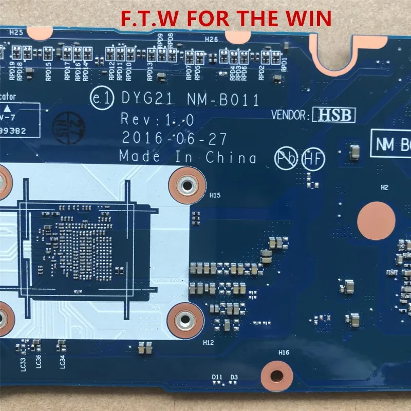 Sale FRU:5B20M35844 DYG21 NM-B011 NM-A771 MB para Lenovo YOGA 710-11IKB Laptop Motherboard CPU I5 7Y54 RAM 8G 100% probado 2