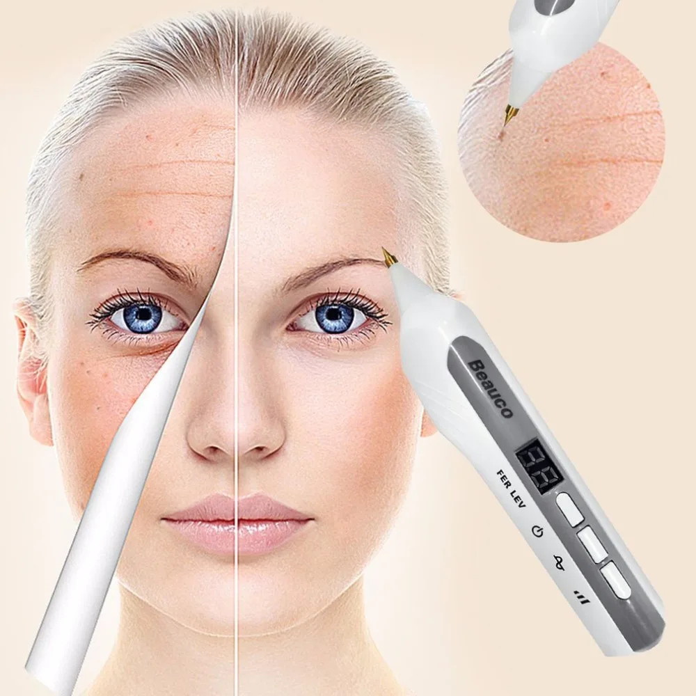 

Beauty Device 3 Switchable Modes Laser Freckle Dot Mole Tattoo Removal Sweep Spot Pen Anti-Aging face massage