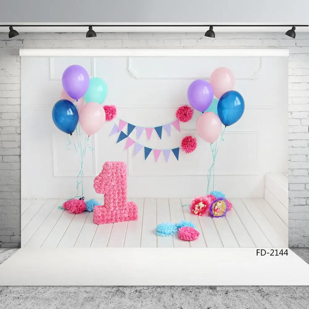 1st Birthday Banner Photography Backdrops For Photo Studio Custom