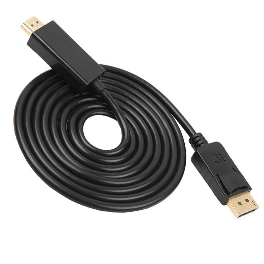 4K x 2K 1080P HD DisplayPort Адаптер DP к HDMI кабель шнур 1 8 м порт дисплея видео разъем для ПК