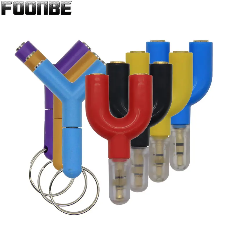 U Y Shape 3 5mm To Dual Stereo Audio Ear u y shape 3 5mm to dual stereo audio ear