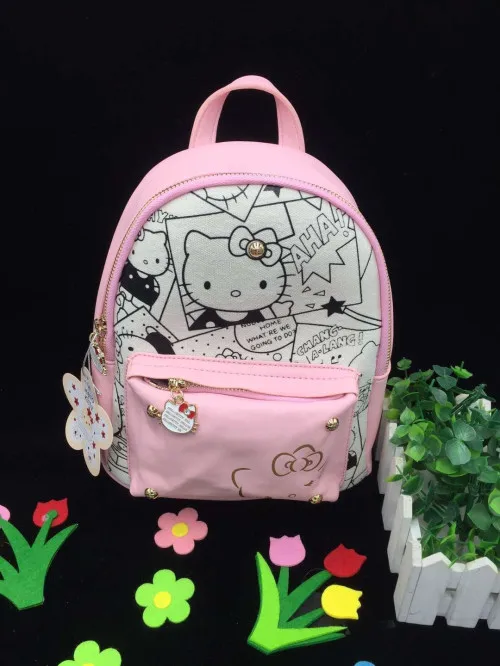 Женский рюкзак «Котенок» для девочек, сумка на плечо, кошелек, маленький размер, YEY-2236 - Цвет: Pink