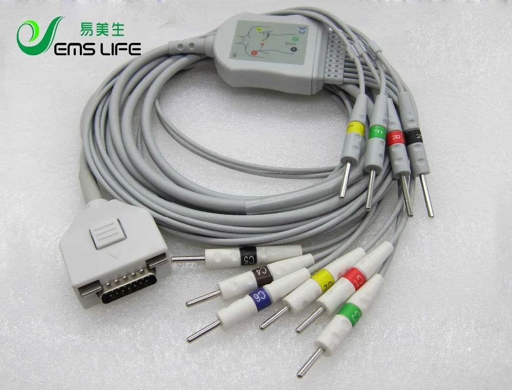 

Fukuda denshi ecg кабель EKG ecg кабель 10 проводов ekg кабель 3.0din терминал