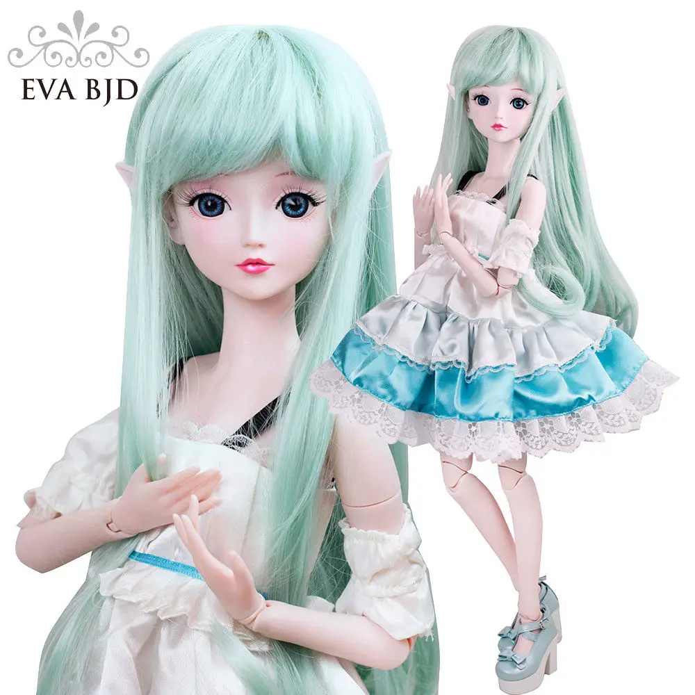 2" Зеленые Эльфы демон 1/3 BJD Кукла SD кукла 56 см шарнирная кукла Фея+ макияж ручной работы+ полный набор парик одежда подарок на день Святого Валентина