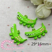 Торговля, 50 шт в наборе, прорезиненный плоский крокодил Смола Кабошон плоское основание предметы для скрапбукинга