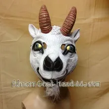 Halloween Party Cosplay Realistic Fancy dress Latex Cute Sheep Mask Popular animal goat Mask full head for Adult masquerade