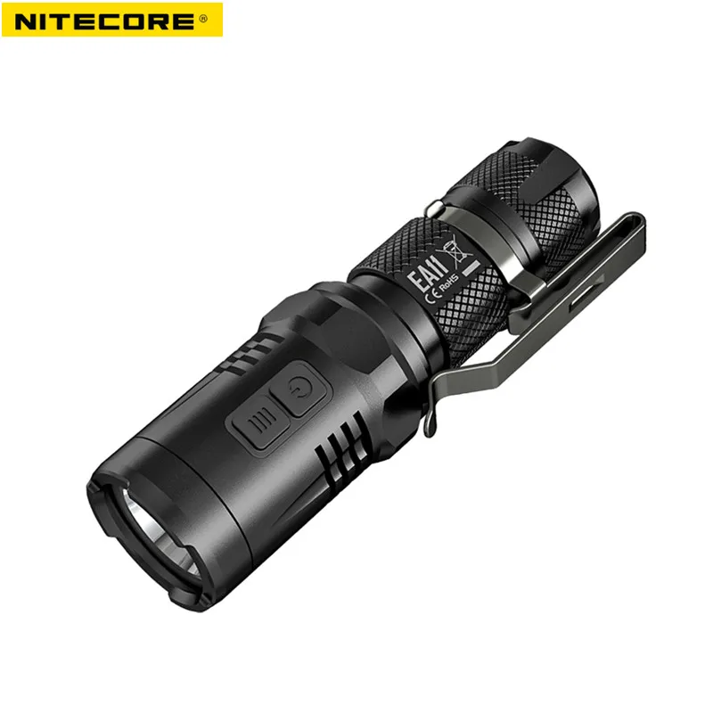

AA battery flashlight NITECORE EA11 CREE XM-L2 (U2) LED max. 900 lumens 190 meters beam distance waterproof small size torch