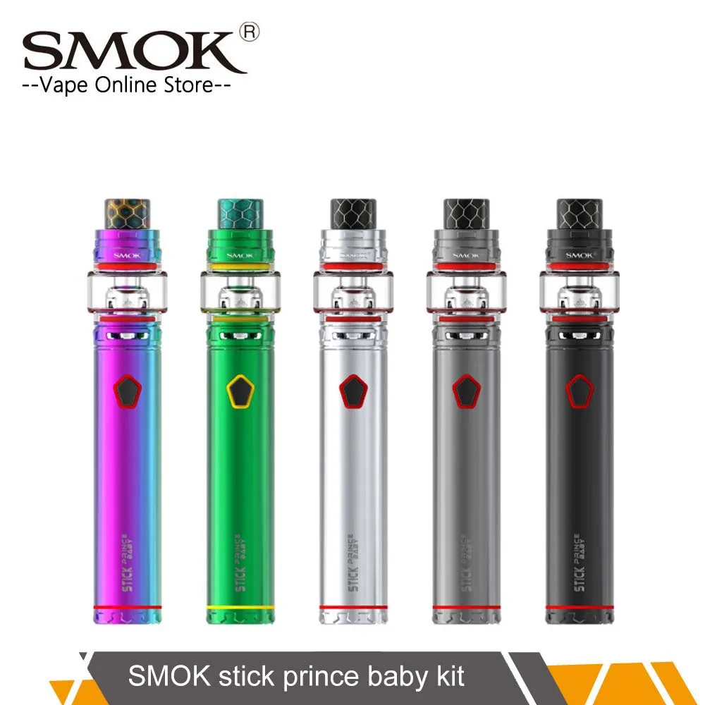 

Original Smok Stick Prince Baby Kit with 4.5ml TFV12 Baby Prince Tank and 2000mAh Battery E-Cigarettes Vaporizer Vape Pen Kit