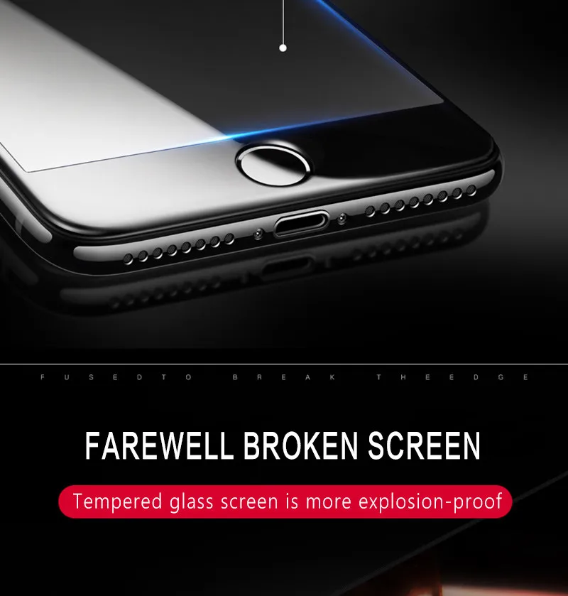 Mambaman 10D Full Cover Protection Glass on the For iPhone 7 8 Glass iPhone XR XS Max Tempered Glass For iPhone X 6 Plus Screen Protector (9)