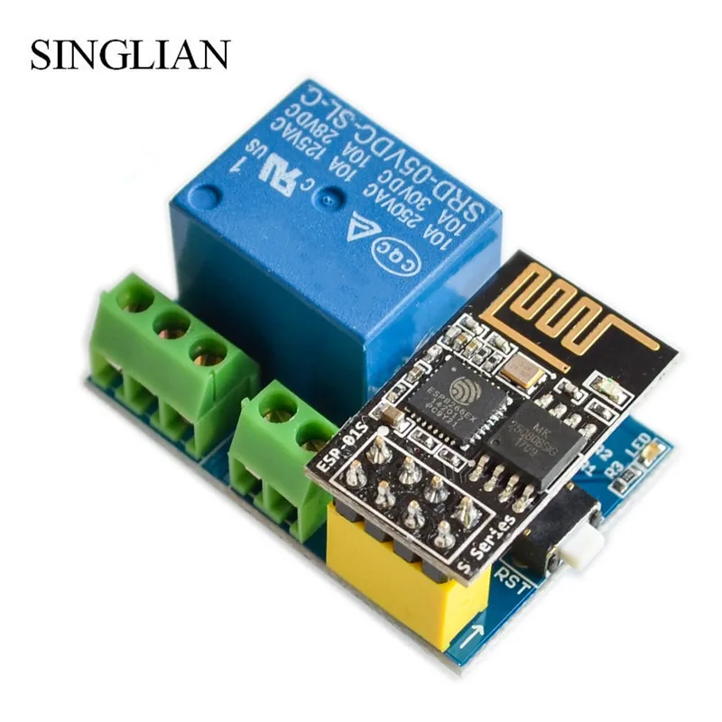 

1pcs ESP8266 ESP-01S Relay module relay WIFI intelligent socket.Add ESP-01S For arduino