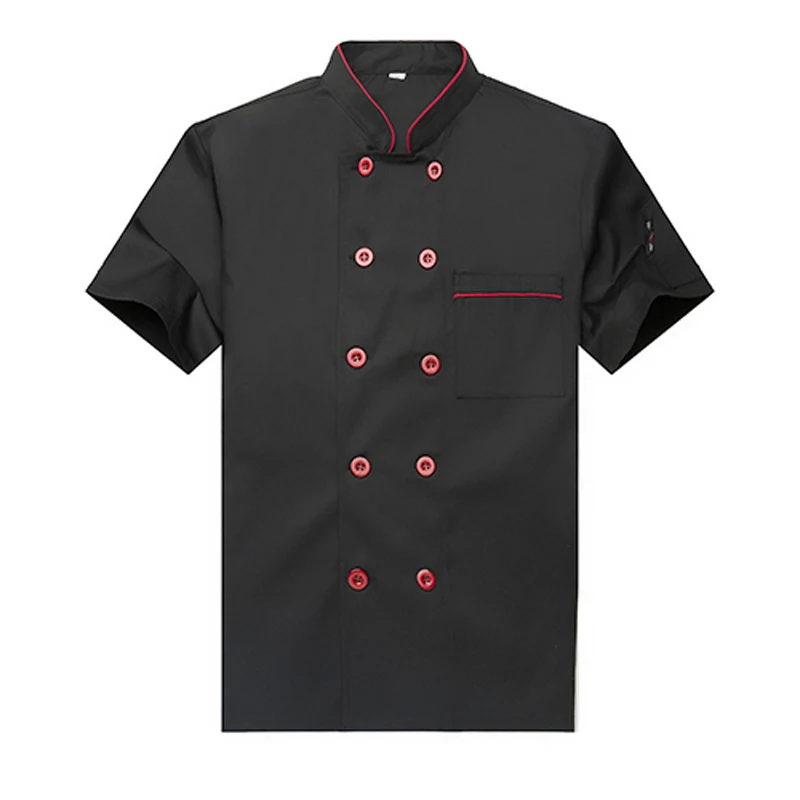 Короткие и с длинным рукавом мужская шеф-повара форменная куртка Бесплатная печать логотипов Еда Услуги ресторан для официантов и