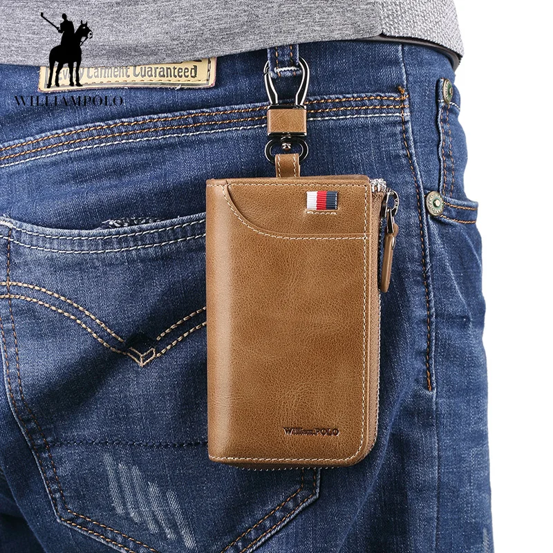 WILLIAMPOLO 2019 винтажный кошелек для ключей мужской тонкий модный роскошный женский