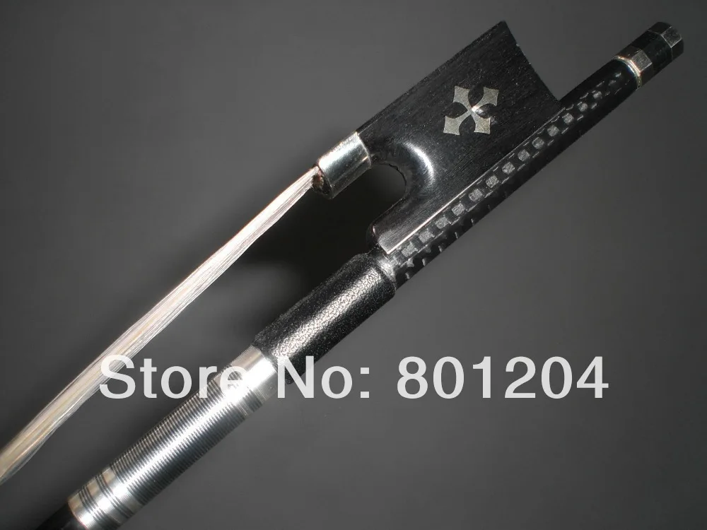 

1 PCs Quality Strong Balanced Violin Carbon Fiber bow 4/4 with Ebony Frog 1012#