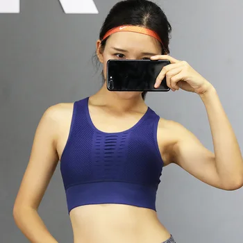 

NORMOV Sexy Womens Hollow Bras Fashion Net Back Stereotype Gather Fitness Bras Work Out Beauty Back Coat Strapless Bras