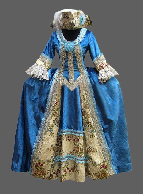 

Rococo Marie Antoinette Dress Victorian Period Dress Ball Gown Women's Party Gown